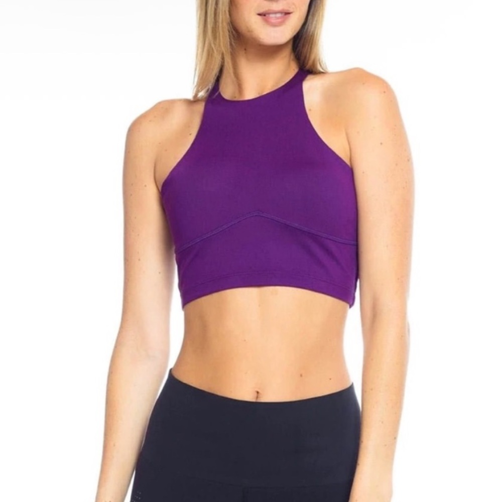 POPFLEX Curious Vibrant Purple Sports Bra Size 6 Small